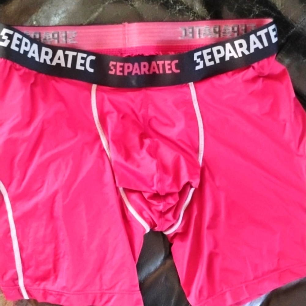 🏋🏻‍♂️ SEPARATEC RUBY RED  Compression BOXER BRIEFS Athletic Workout